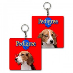 Custom Logo Square 3D Lenticular EVA foam Key Chain