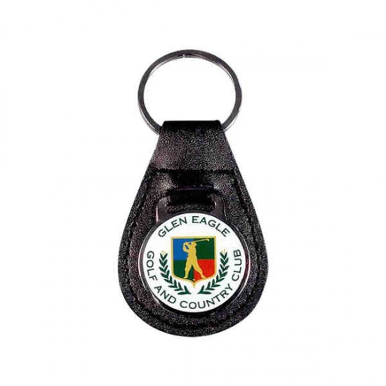 Custom Logo Color Magic Leather Key Fob