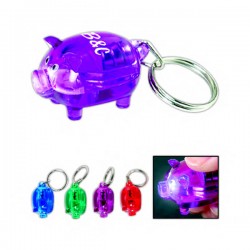Custom Logo Light Up Piggy Keytag Custom Logo Light Up Piggy Keytag
