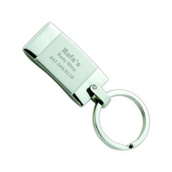 Custom Logo Deluxe Rectangular Keytag