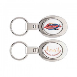 Custom Logo Oval Premium Key Ring Custom Logo Oval Premium Key Ring