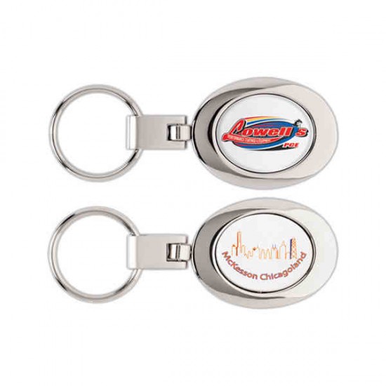 Custom Logo Oval Premium Key Ring