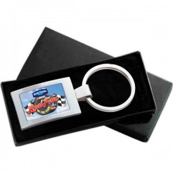 Custom Logo PhotoVision Premium Rectangular Key Ring Custom Logo PhotoVision Premium Rectangular Key Ring