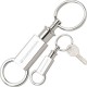 Custom Logo Barlow Silver Twist Lock Key Separator