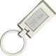 Custom Logo Sterling Silver Plated Rectangle Keyring