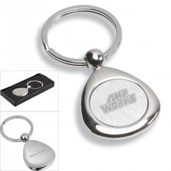 Custom Logo Chrome Infini Metal Key Holder Custom Logo Chrome Infini Metal Key Holder