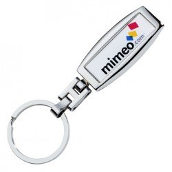 Custom Logo Sterling Silver Keychain