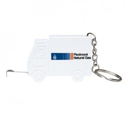 Custom Logo Truck shape tape measure with key chain, 39