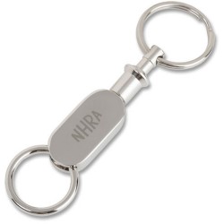 Custom Logo Oval Pull Apart Key Tag Custom Logo Oval Pull Apart Key Tag