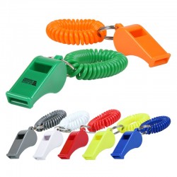 Custom Logo Key tag with whistle and coil wristband. Custom Logo Key tag with whistle and coil wristband.