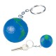 Custom Logo Globe shape stress reliever ball and key holder.