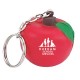 Custom Logo Apple shape stress reliever with key chain attachment.