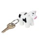 Custom Logo Cow - Animal shaped stress reliever with key ring attachment.