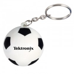 Custom Logo  Soccer Ball - Stress reliever key chain with sport stress ball attached. Custom Logo  Soccer Ball - Stress reliever key chain with sport stress ball attached.