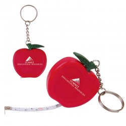 Custom Logo Apple - Key holder with 3 foot long tape measure.