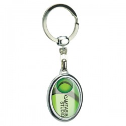 Custom Logo Oval Die Cast Metal Domed Key Tag Custom Logo Oval Die Cast Metal Domed Key Tag