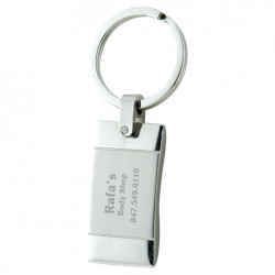 Custom Logo Deluxe Rectangular Keytag