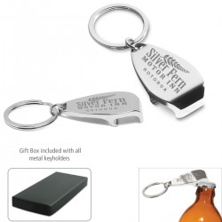 Custom Logo Elite Bottle Opener Metal Keyholder