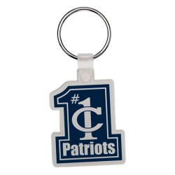 Custom Logo Number 1 - Soft die cut shape key tag. Custom Logo Number 1 - Soft die cut shape key tag.