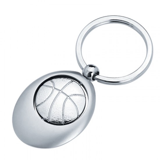 Custom Logo Swivel Blue Globe Sports Keychain