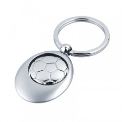 Custom Logo Swivel Blue Globe Sports Keychain