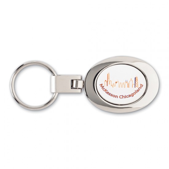 Custom Logo Oval Premium Key Ring