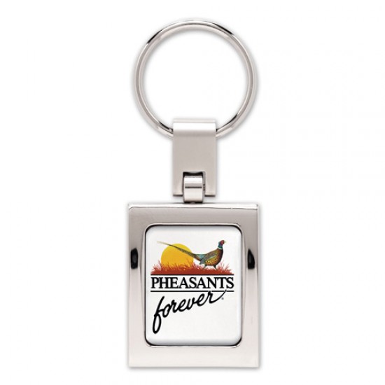 Custom Logo Rectangle Premium Key Ring