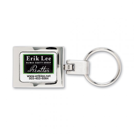 Custom Logo Rectangle Premium Key Ring