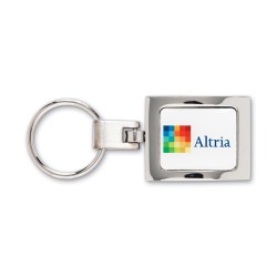 Custom Logo Rectangle Premium Key Ring