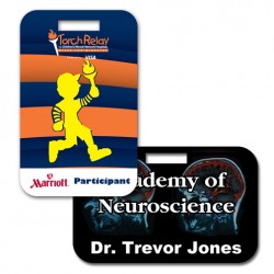 Custom Logo Laminated Plastic - Medium Rectangle - Full Color Custom Logo Laminated Plastic - Medium Rectangle - Full Color