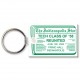 Custom Logo  Sof-Touch (R) - Key tag with split ring and stock rectangle shape - 2 1/4  x 1 1/2  