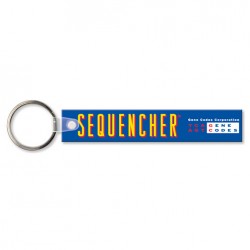 Custom Logo  Sof-Touch (R) - Key tag with split ring and stock rectangle shape -  4 1/4  x 3/16