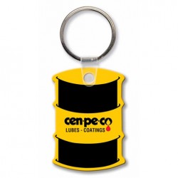 Custom Logo  Sof-Touch (R) - Oil drum, 55 gal., shape key tag with split ring.