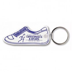 Custom Logo Sof-Touch (R) - Running shoe shape key tag with split ring. Custom Logo Sof-Touch (R) - Running shoe shape key tag with split ring.