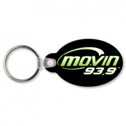 Custom Logo  Sof-Touch (R) - Oval shaped key tag with tab. Custom Logo  Sof-Touch (R) - Oval shaped key tag with tab.
