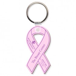 Custom Logo Sof-Touch (R) - Ribbon shape key tag with split ring. Custom Logo Sof-Touch (R) - Ribbon shape key tag with split ring.