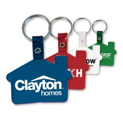 Custom Logo House shaped,vinyl key tag.