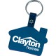 Custom Logo House shaped,vinyl key tag.