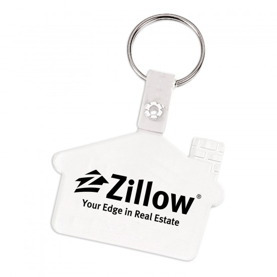 Custom Logo House shaped,vinyl key tag.