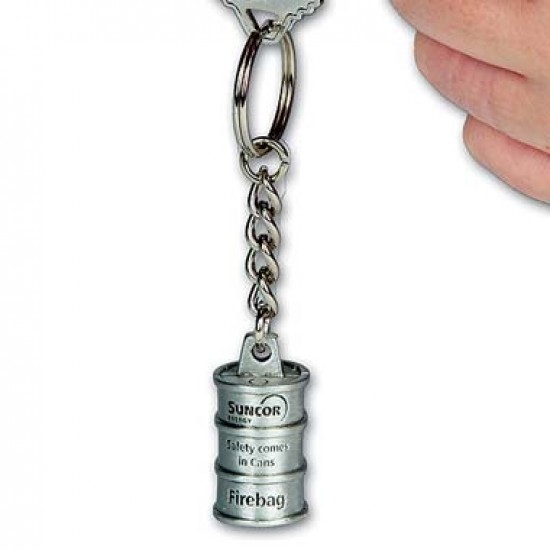 Custom Logo Custom Solid Pewter 2D Keychain