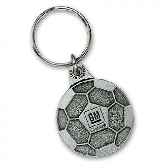 Custom Logo Custom Solid Pewter 2D Keychain