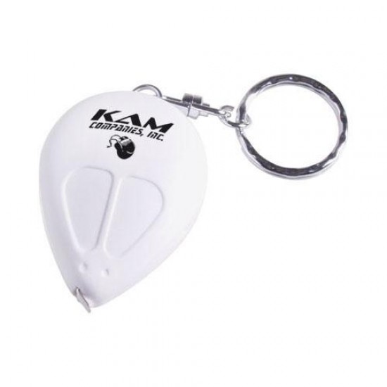 Custom Logo Computer mouse shaped key ring with 3' tape measure.
