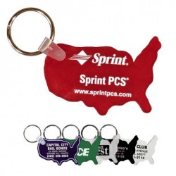 Custom Logo USA Soft Key Fob (Spot Color) Custom Logo USA Soft Key Fob (Spot Color)