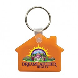 Custom Logo Soft key fob, house shape.