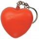 Custom Logo Squeezies (R) - Heart shape stress reliever key holder.