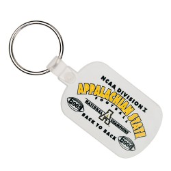 Custom Logo Standard - Soft die cut shape key tag.