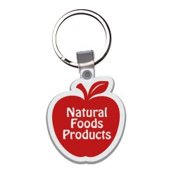 Custom Logo Apple - Soft die cut shape key tag.