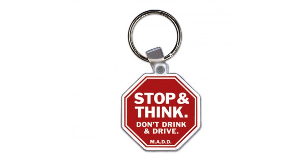 Custom Logo Stop Sign Soft Die Cut Shape Key Tag