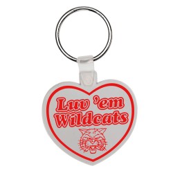 Custom Logo Heart - Soft die cut shape key tag. Custom Logo Heart - Soft die cut shape key tag.