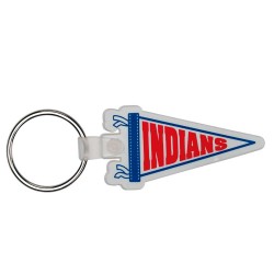 Custom Logo Pennant - Soft die cut shape key tag.